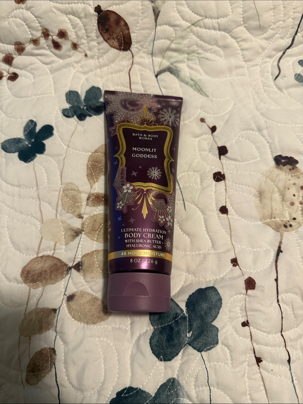 Bath & Body Works Moonlit Goddess Body Cream - Purple with Gold Accents
